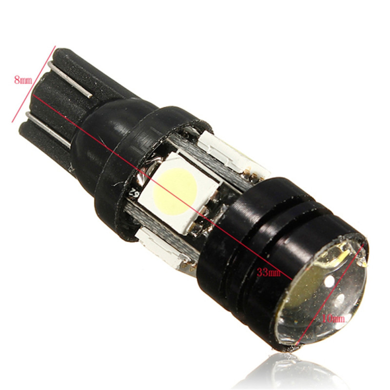 2PCS T10 LED Car Light bulbs Projector Lens for Map Dome Courtesy Light License Plate Light