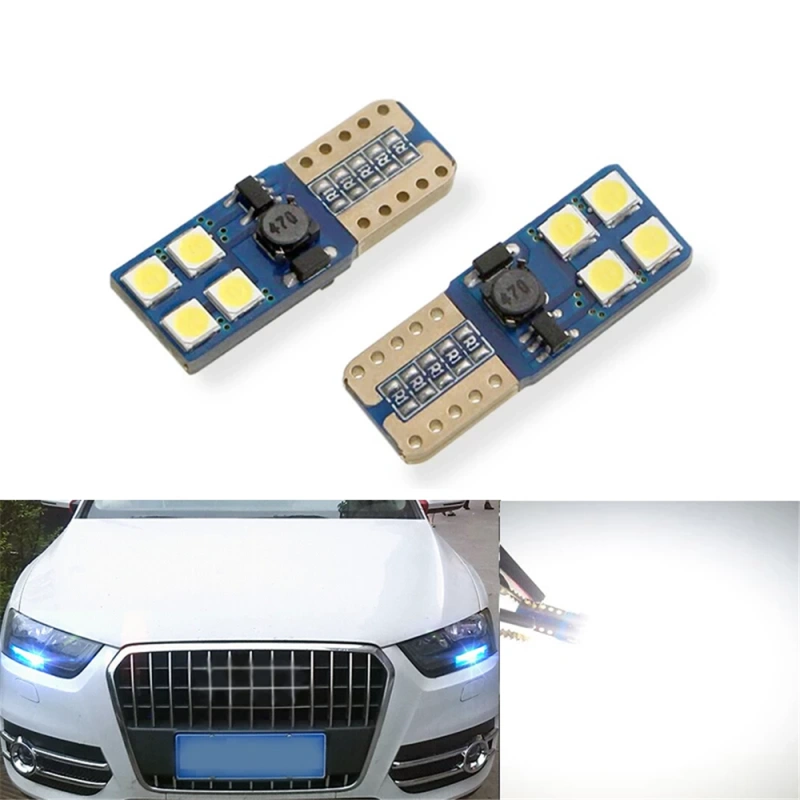 2PCS T10 LED Bulb Car Lights Interior 3W W5W 194 168 Lamp