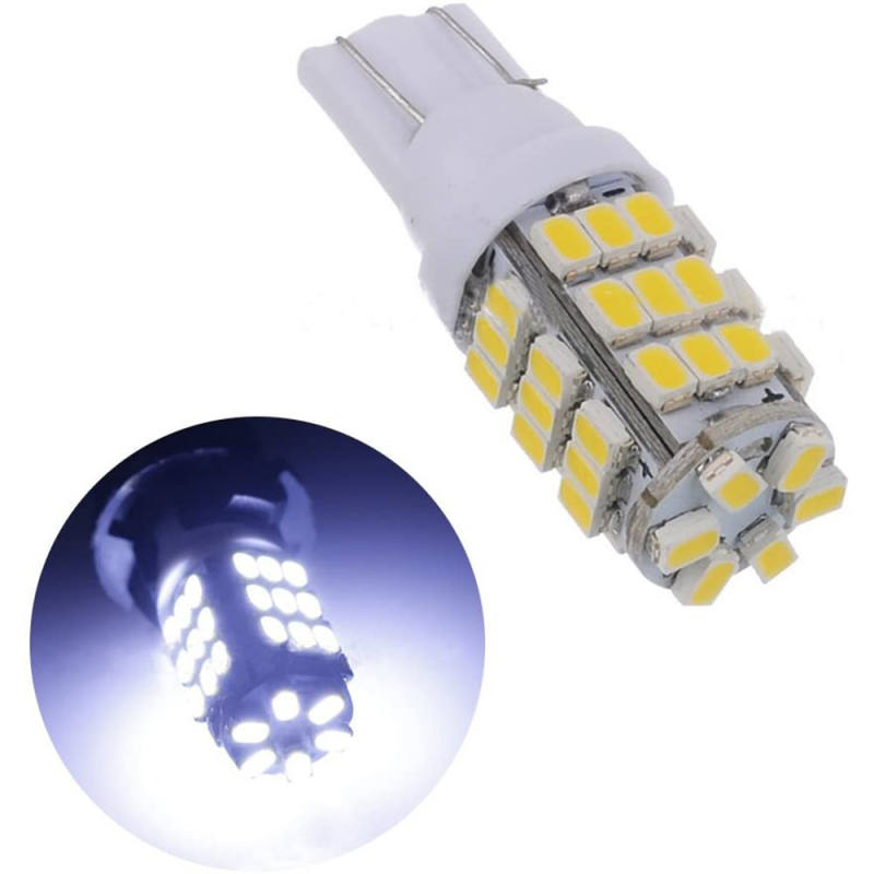 10PCS White T10 194 168 1206 42SMD Back Backup Reverse Trunk Interior LED Light Bulbs
