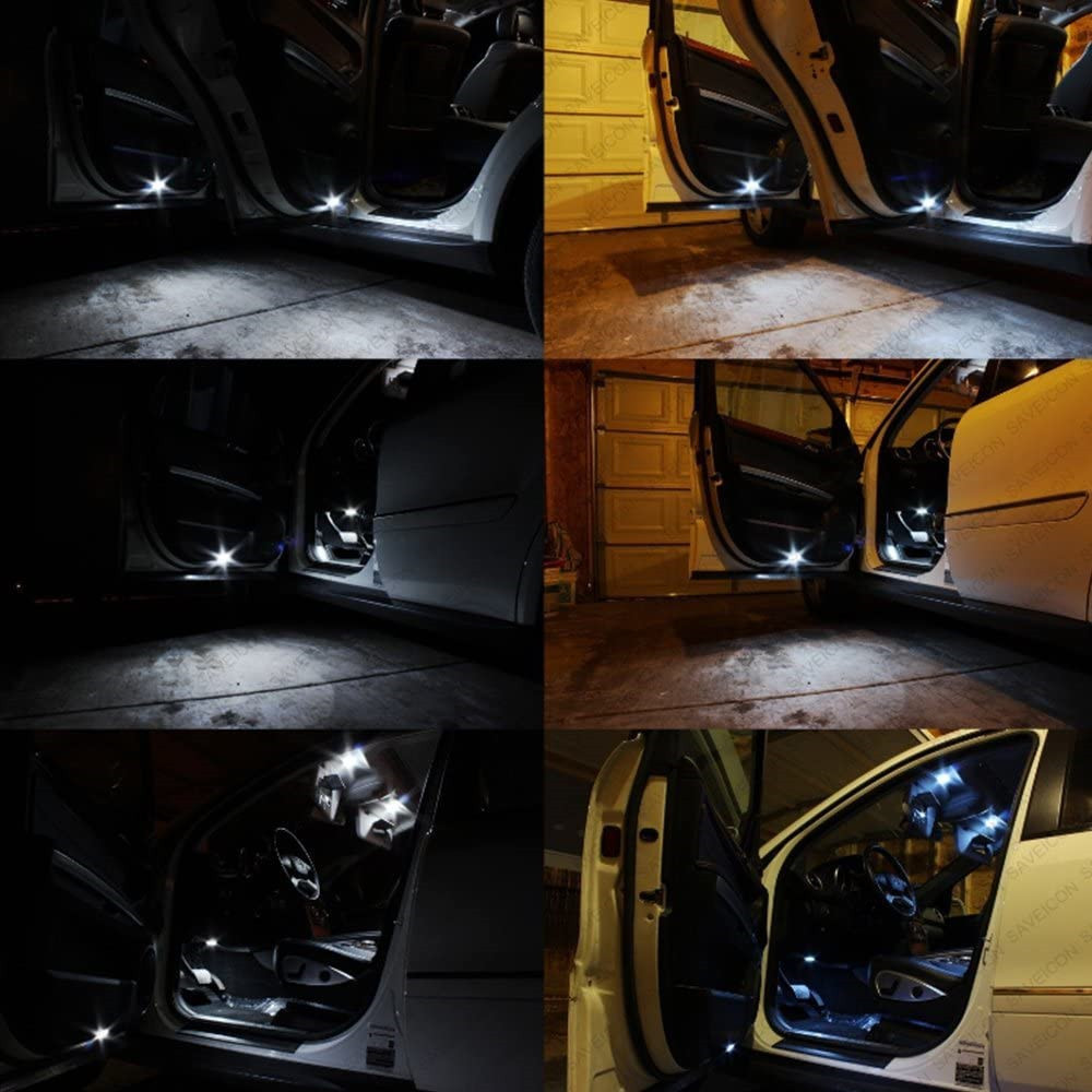 10PCS White T10 194 168 1206 42SMD Back Backup Reverse Trunk Interior LED Light Bulbs