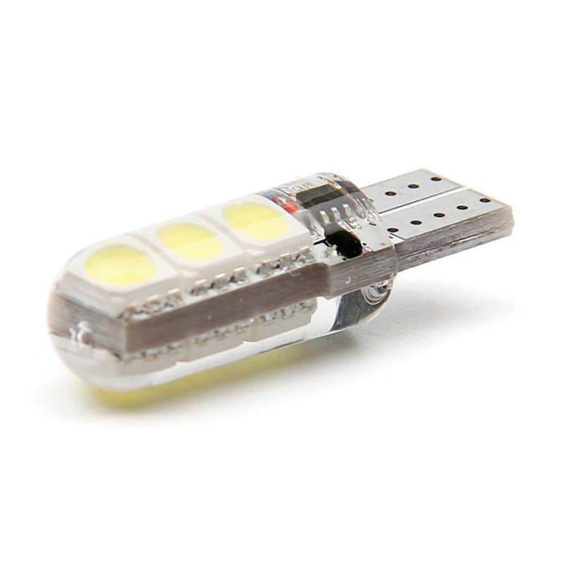 2PCS Silicone Lamp 12V T10 LEDExplosion Flashing Wide Lamp Driving Light Dual Mode Flashing Car Lights