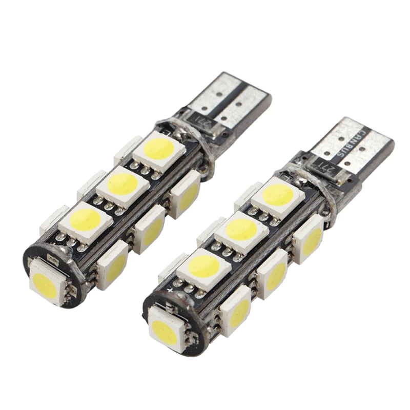 10PCS W5W T10 Led Light Canbus Auto Car License Plate Light Reserve Light Dome Lamp Bulbs