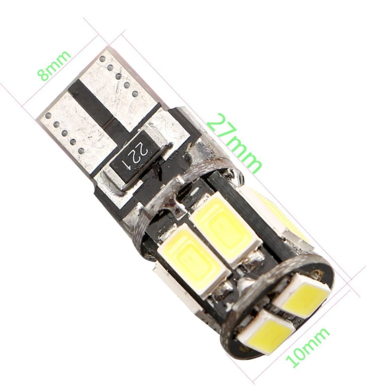 2x T10 Canbus LED Interior Lighting Auto Car Side Marker Light DC 12V