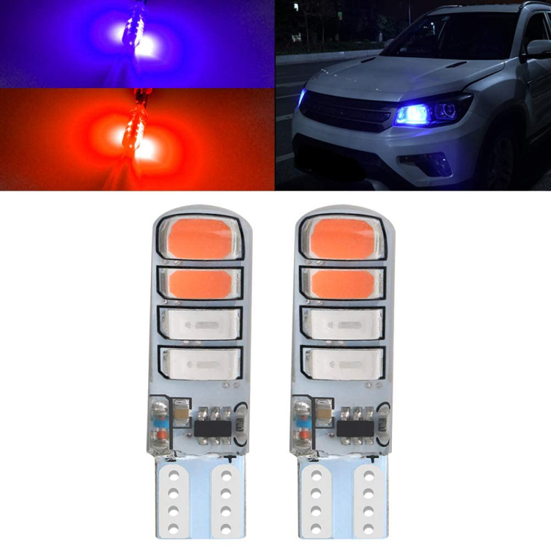 2x T10 194 LED Bulbs for Car Interior Dome Map RV License Plate Lights