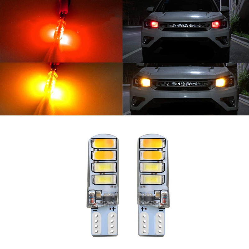 2x T10 194 LED Bulbs for Car Interior Dome Map RV License Plate Lights