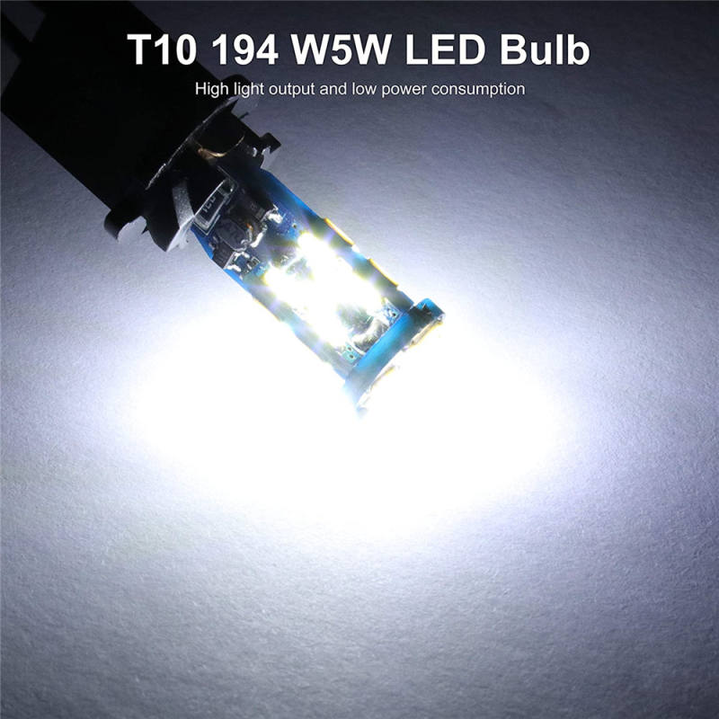 2x CANBUS T10 LED W5W Bulb Car LED License Plate Parking Light