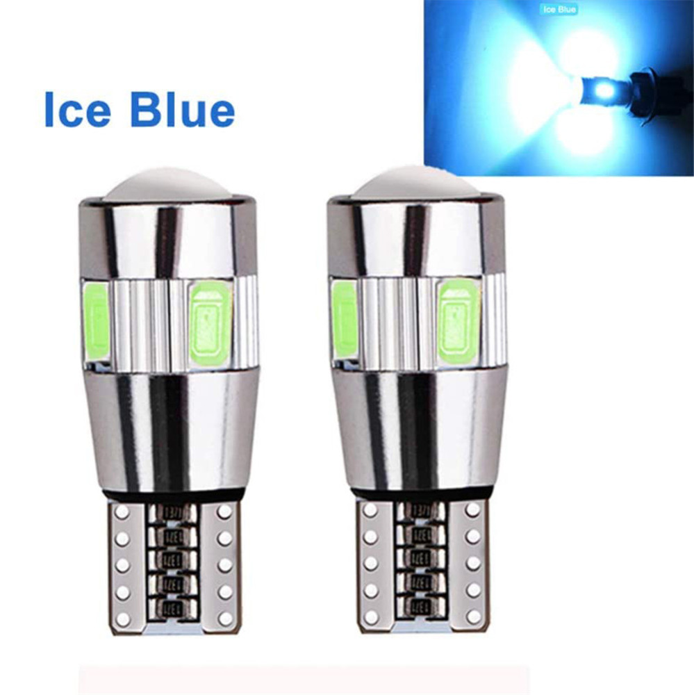 2x Car Canbus 5W5 Bulb T10 W5W LED Signal Light Auto Clearance Wedge Side Reverse Lamps