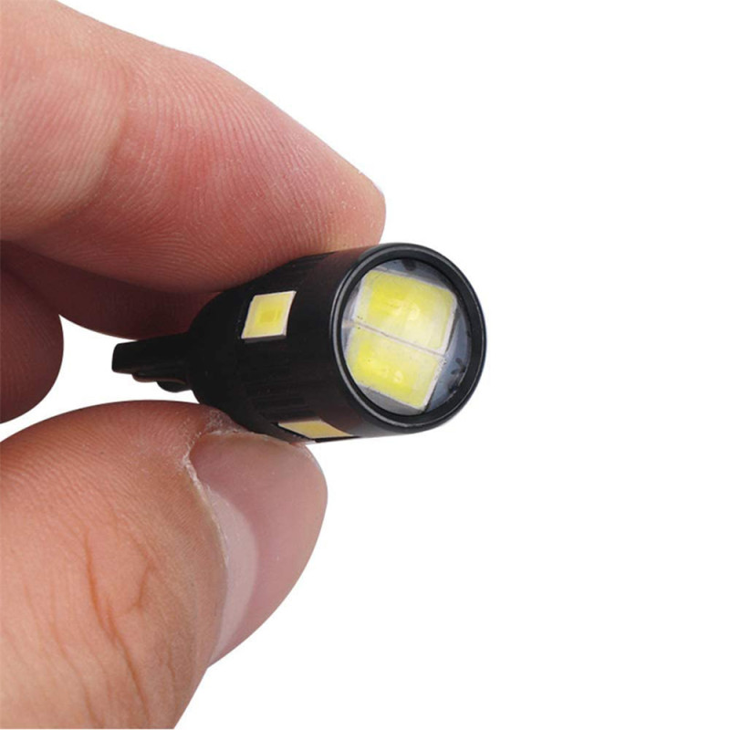 2x Car 168 2825 W5W T10 Wedge 6-SMD 5630 Chipsets LED Dome Parking Lamp License Plate Lights