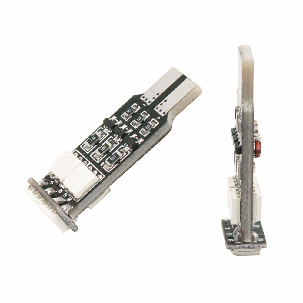 2x T10 194 168 5050 6 SMD 14 Patterns 7 Colors Strobe LED Flash Lamps Interior Lights Car Door Light With Memory