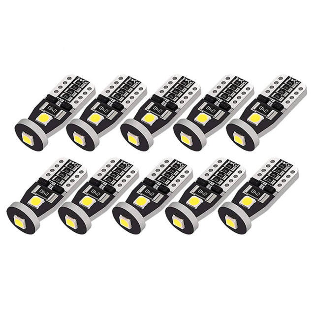 10x LED T10 194 168 2825 W5W 3SMD Bulbs for Dome Light  Map Door Courtesy  License Plate Trunk Light