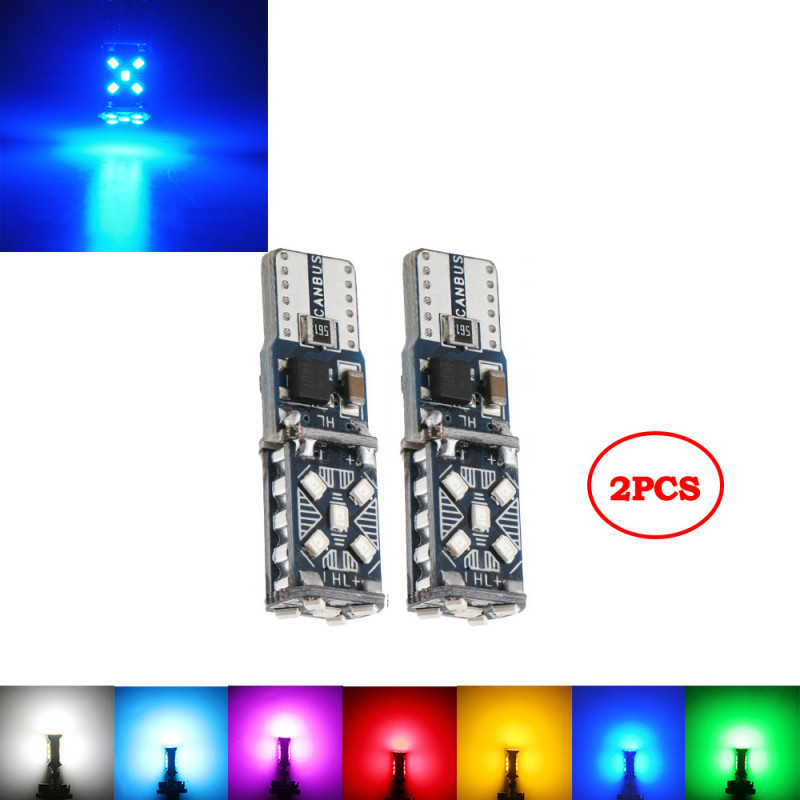 2x Canbus W5W Car Light Clearance T10 2016 15SMD LED No error Bulbs trunk signal DC 9-28V