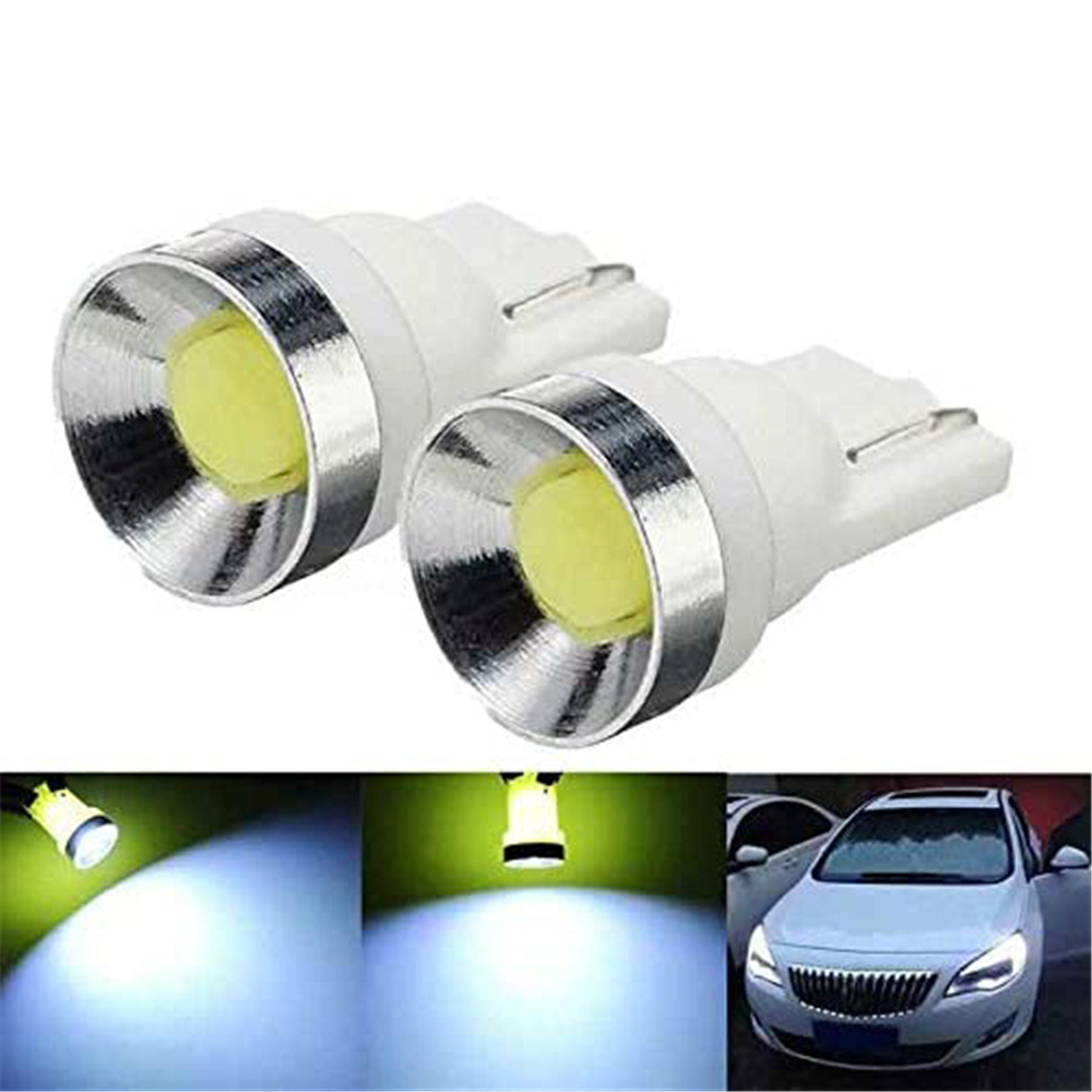 2x LED W5W High Power T10 COB 1.5W LED Car Light Bulbs