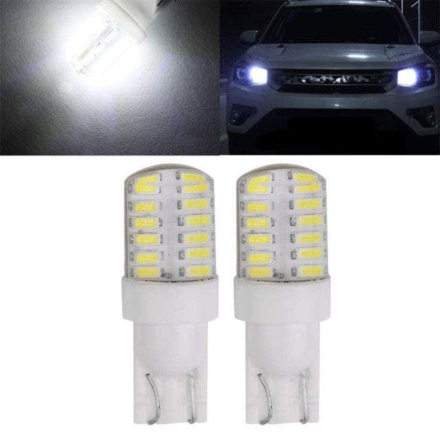 2x T10 194 168 LED Bulb W5W Wedge Light Car Interior Lighting Map Dome Courtesy License Plate Lamp