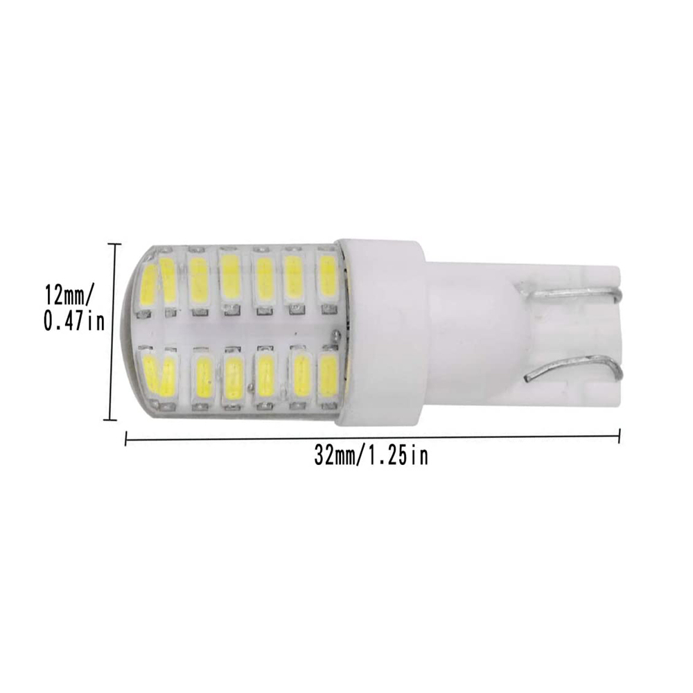 2x T10 194 168 LED Bulb W5W Wedge Light Car Interior Lighting Map Dome Courtesy License Plate Lamp