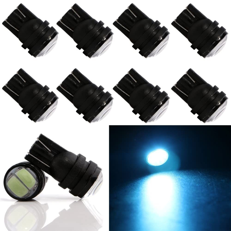 10x Car Light T10 LED W5W 2825 Wedge Dashboard Lights Parking Lights Interior Lamps