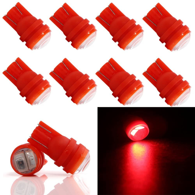 10x Car Light T10 LED W5W 2825 Wedge Dashboard Lights Parking Lights Interior Lamps
