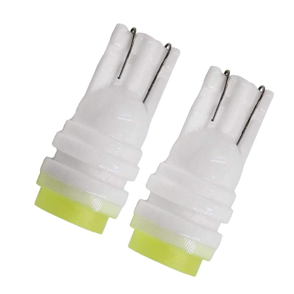 2x Ceramic T10 LED COB 1SMD W5W 168 194 2825 Car Lamp Reading Light