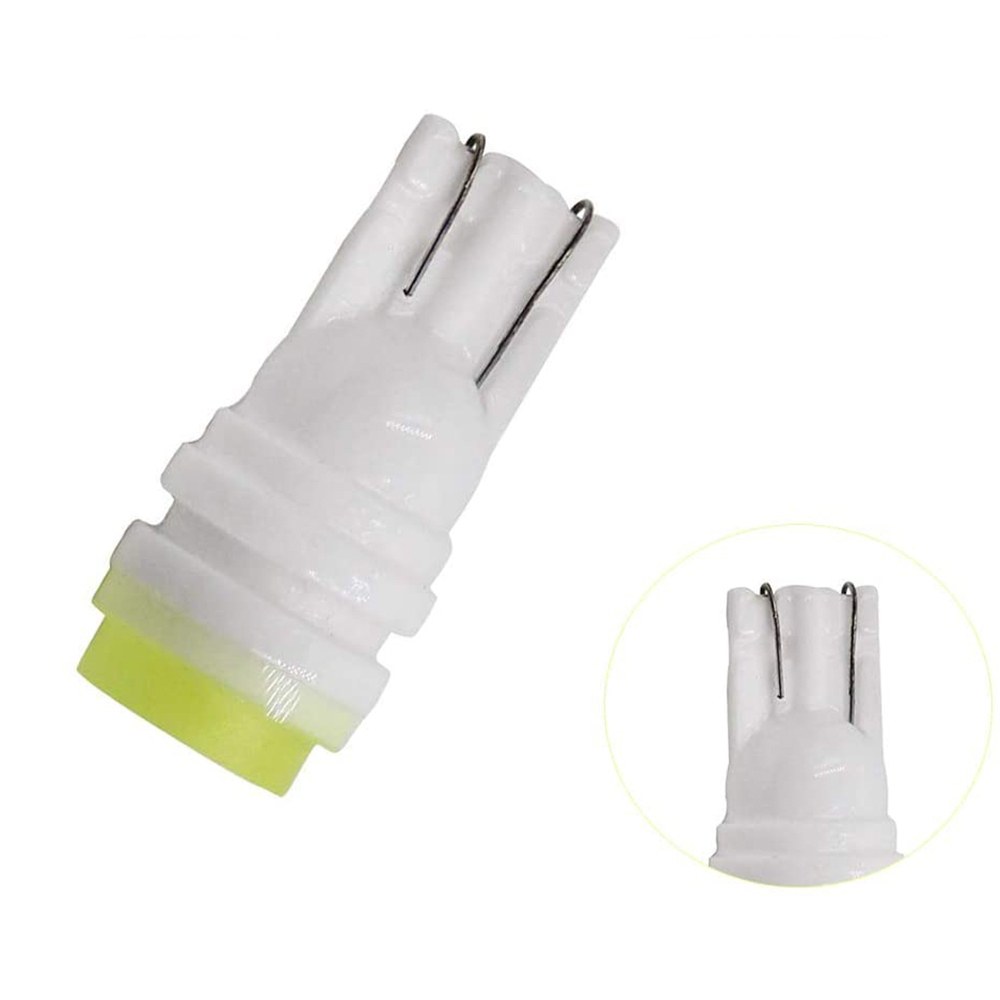 2x Ceramic T10 LED COB 1SMD W5W 168 194 2825 Car Lamp Reading Light