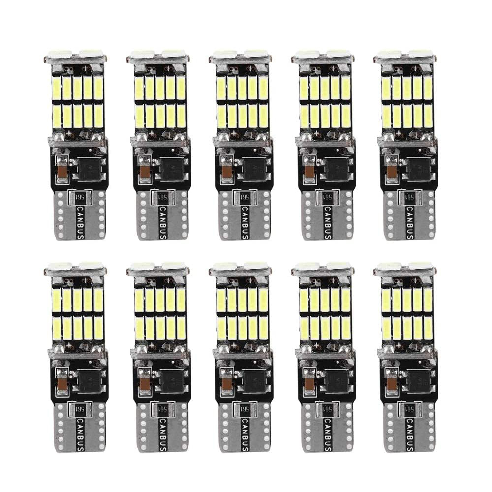 2x T10 Car Decoding LED Canbus Bulb Error Free Light Side Marker Bulb