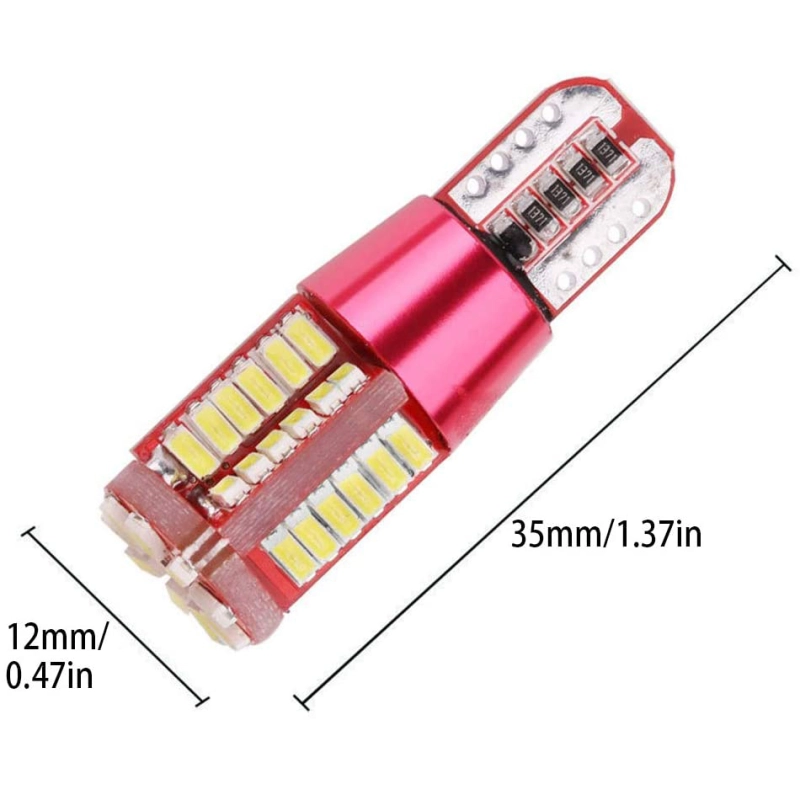 2x T10 Wedge W5W LED 2825 168 184 Canbus Error Free Dome Map Door Courtesy License Plate Bulbs