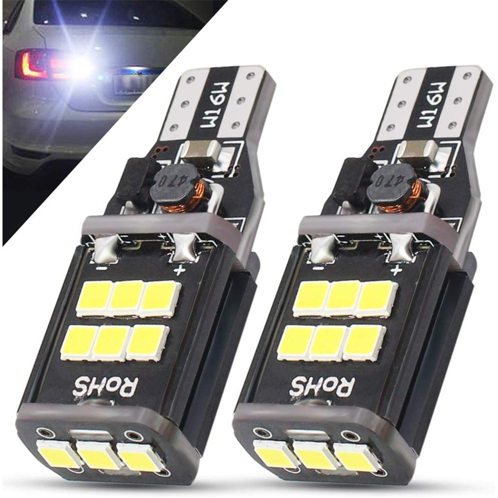 2x 9-30v 921 912 T15 LED Bulbs Lamps for Reverse Lights Xenon White
