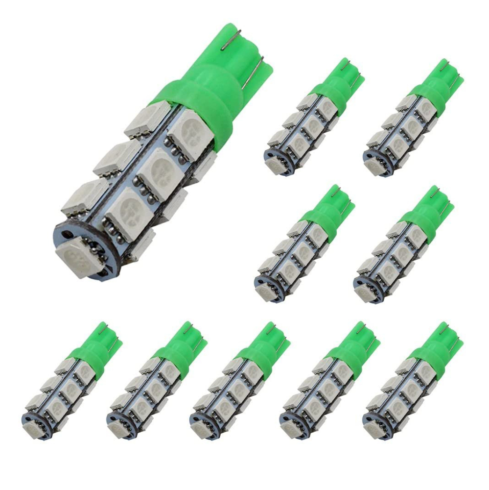 2x T10 W5W LED Bulbs 168 194 2825 Wedge Bulbs for 12V License Plate Map Dome Lamp