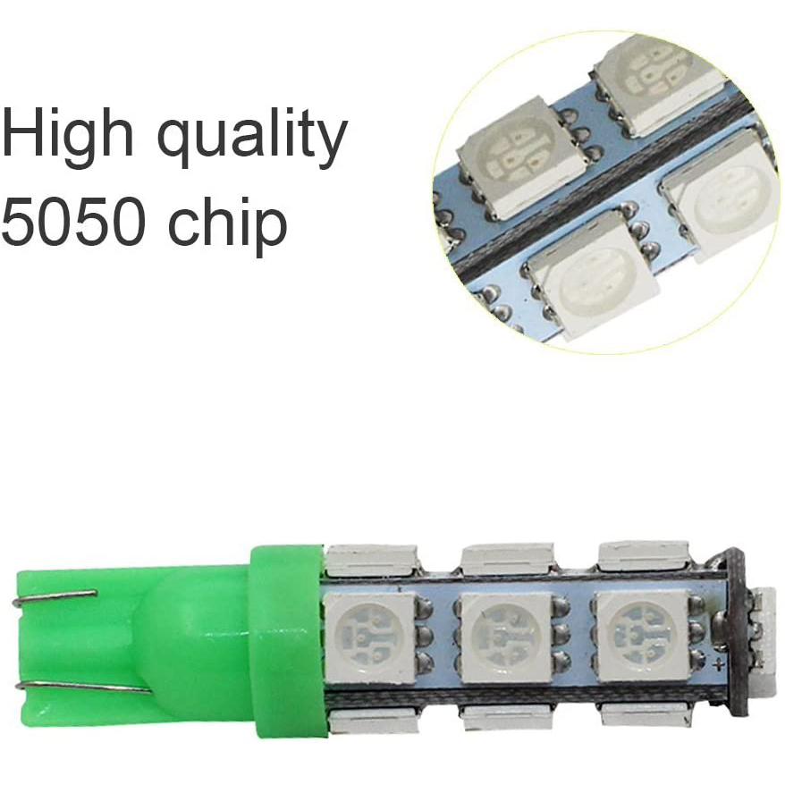 2x T10 W5W LED Bulbs 168 194 2825 Wedge Bulbs for 12V License Plate Map Dome Lamp