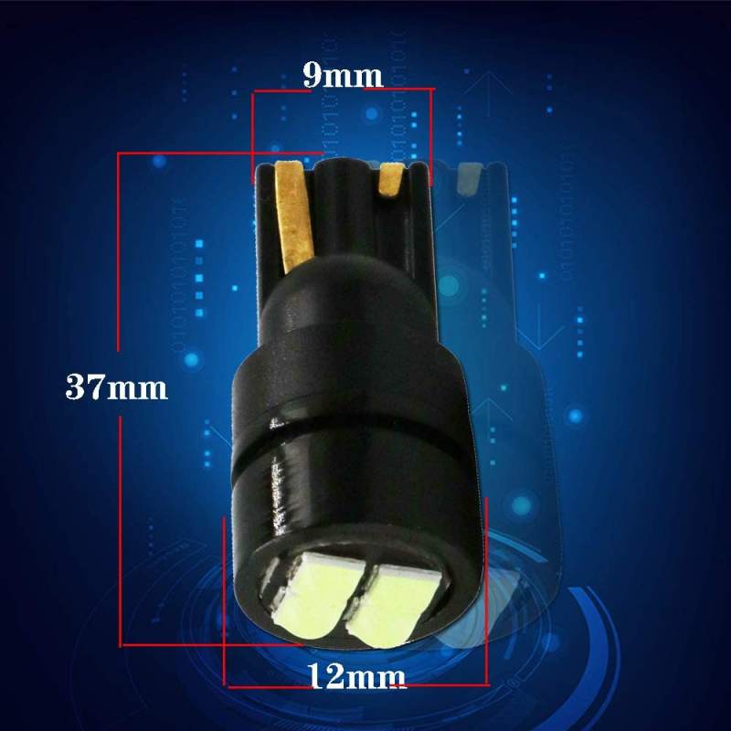 2x T10 LED Bulbs 168 501 W5W Lamp T10 Wedge 3030 4SMD Interior Lights 12V