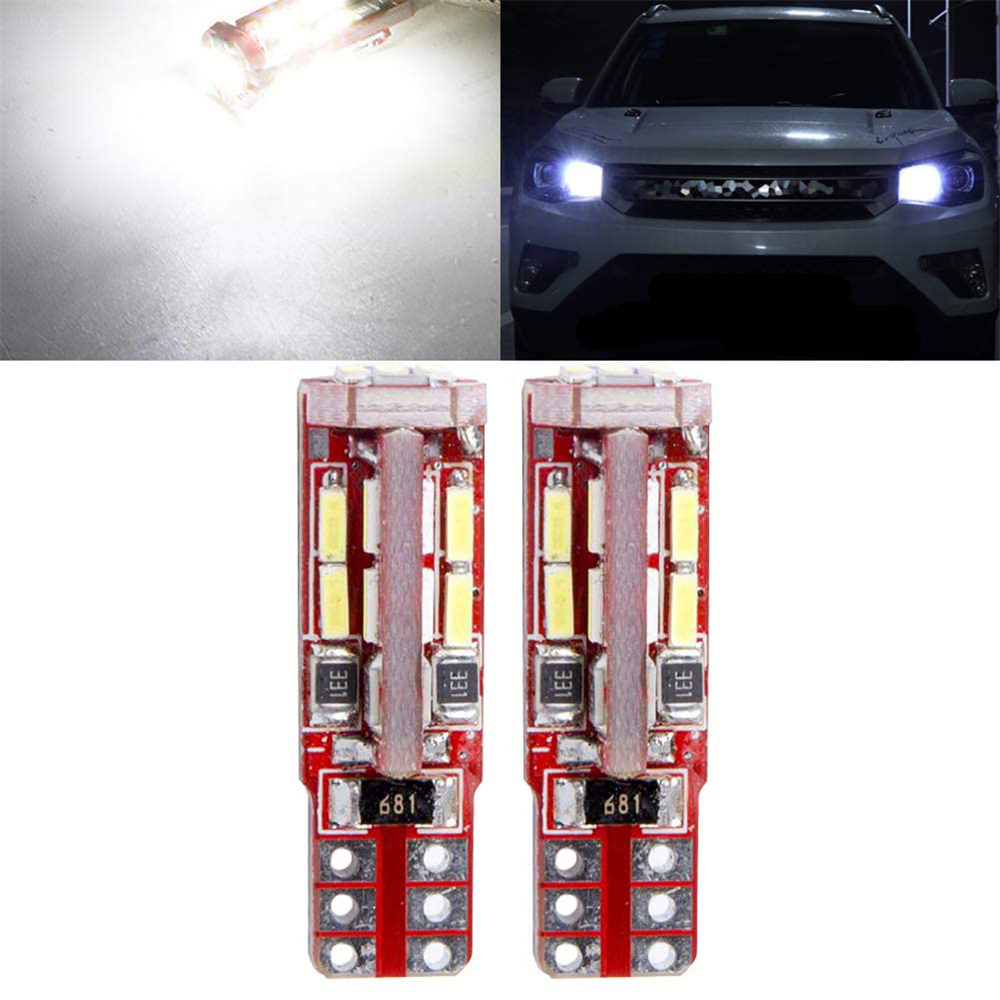 2x T10 Error Free 194 168 LED Bulb W5W Lamp Car Interior Lighting Map Dome Courtesy License Plate Light