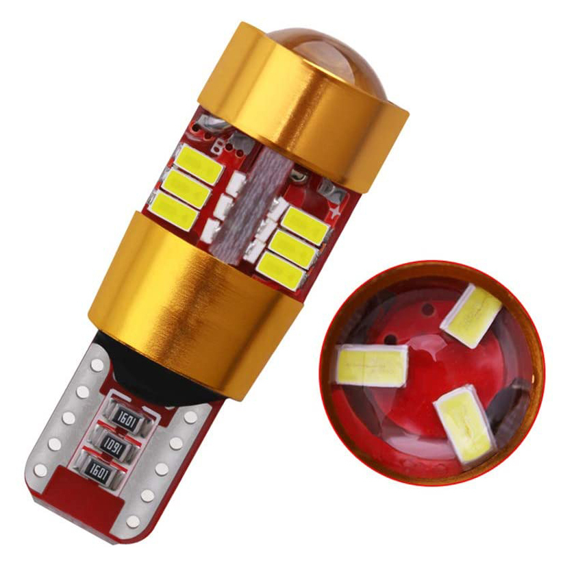 2x T10 LED CANBUS Error Free W5W Bulb 2825 158 194 Wedge Light Car Interior Lighting Parking License Plate Light