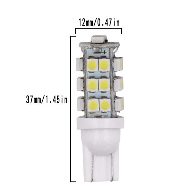 4x T10 194 168 LED Bulb W5W 2825 158 194 Wedge Lamp Car Interior Lighting Map Dome Courtesy License Plate Light
