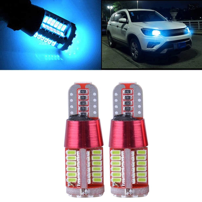 2x T10 Wedge W5W LED 2825 168 184 Canbus Error Free Dome Map Door Courtesy License Plate Bulbs