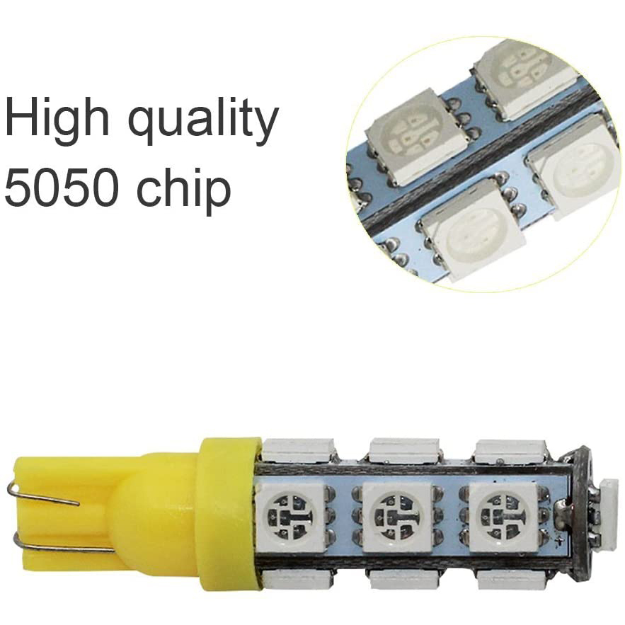 2x T10 W5W LED Bulbs 168 194 2825 Wedge Bulbs for 12V License Plate Map Dome Lamp