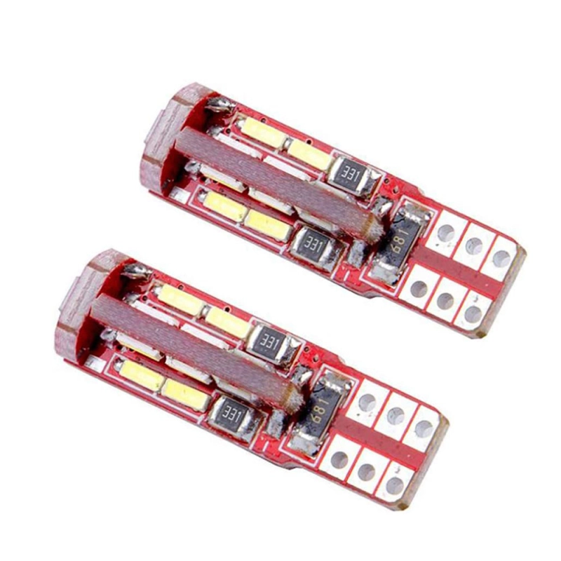 2x T10 Error Free 194 168 LED Bulb W5W Lamp Car Interior Lighting Map Dome Courtesy License Plate Light