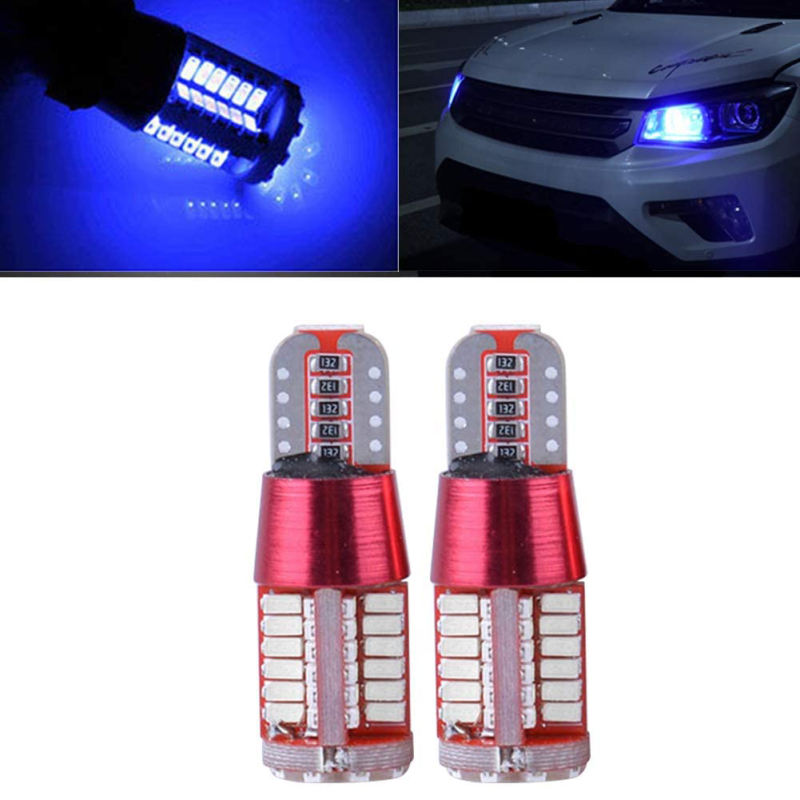 2x T10 Wedge W5W LED 2825 168 184 Canbus Error Free Dome Map Door Courtesy License Plate Bulbs