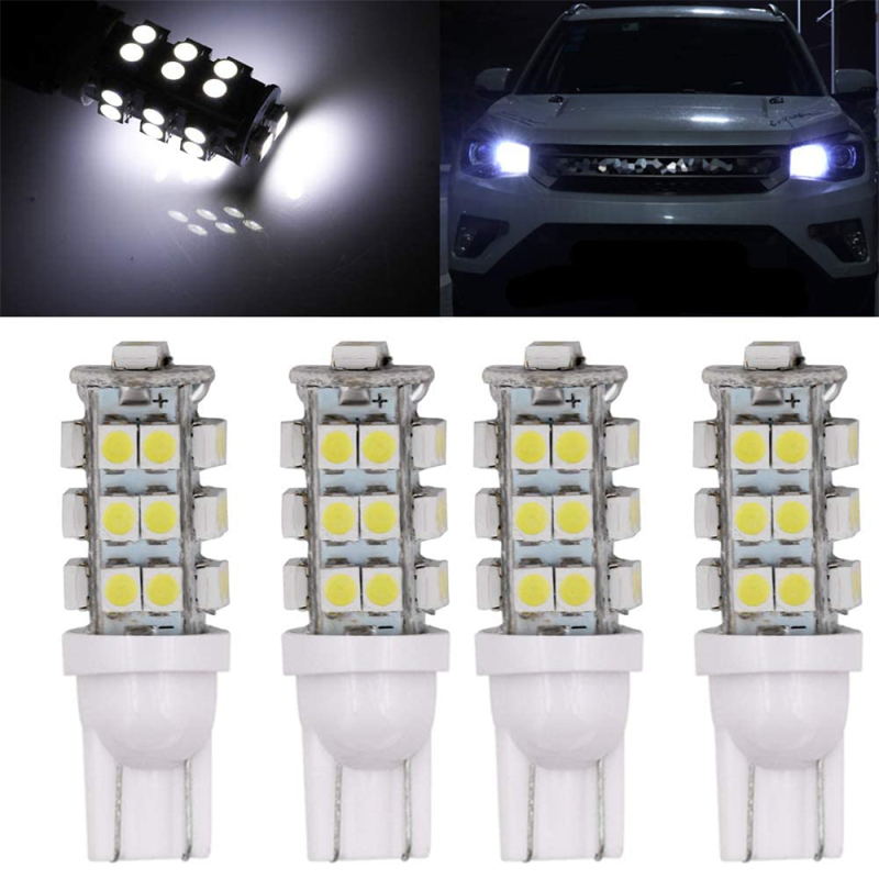 4x T10 194 168 LED Bulb W5W 2825 158 194 Wedge Lamp Car Interior Lighting Map Dome Courtesy License Plate Light