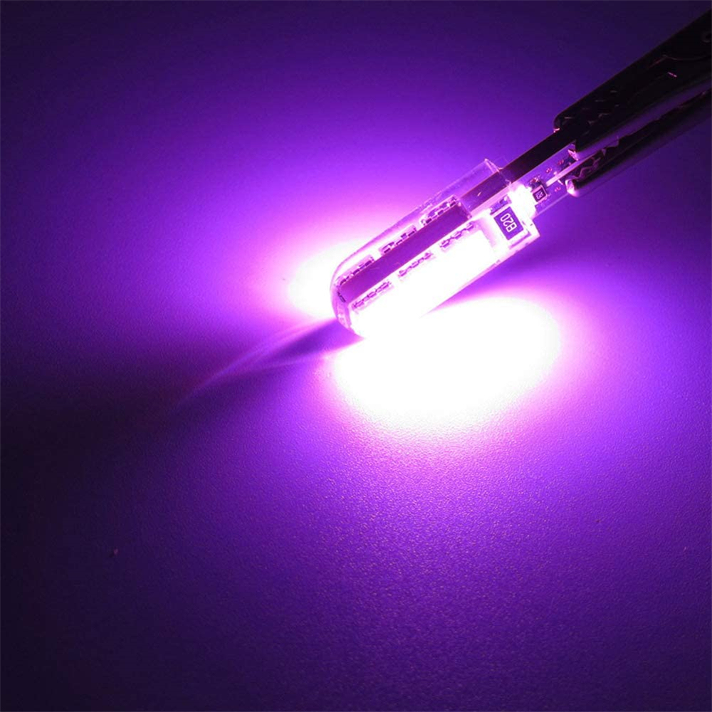 10x T10 Silicone Car Clearance Light T10 Wedge Led bulbs Interior Lights for W5W 194 168 2825