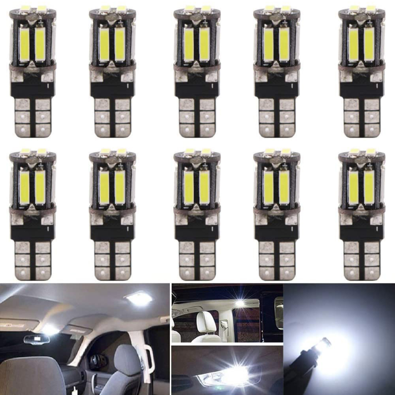 2x 194 T10 LED Bulb 168 2825 W5W 175 158 Lamp for Car Interior Lighting Map Dome Lamp Dashboard Lights