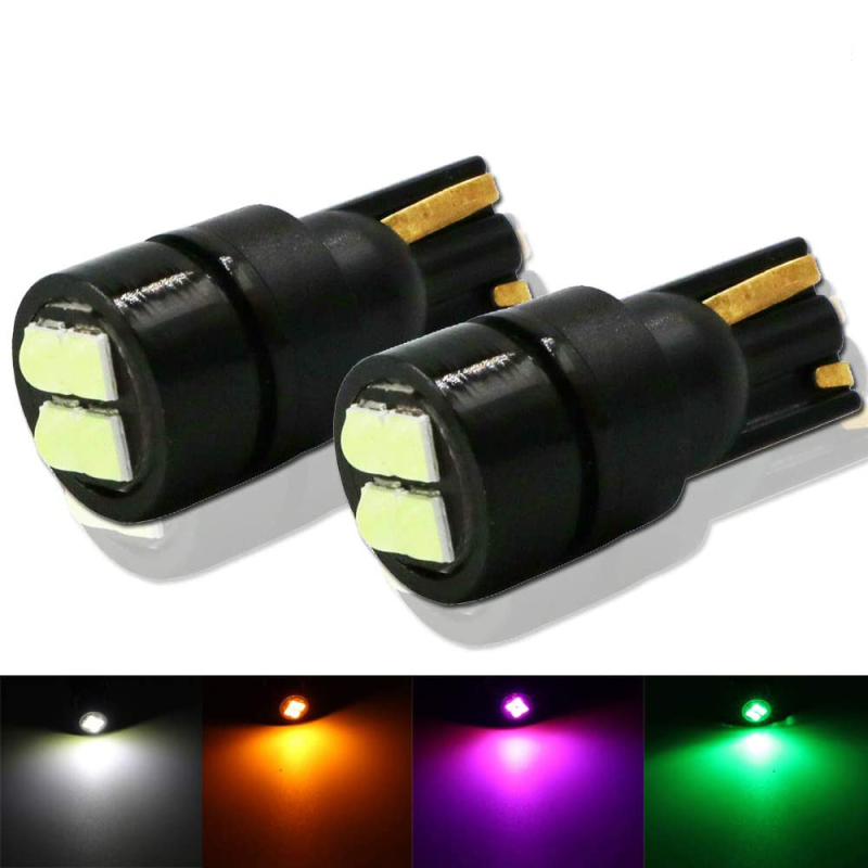 2x T10 LED Bulbs 168 501 W5W Lamp T10 Wedge 3030 4SMD Interior Lights 12V