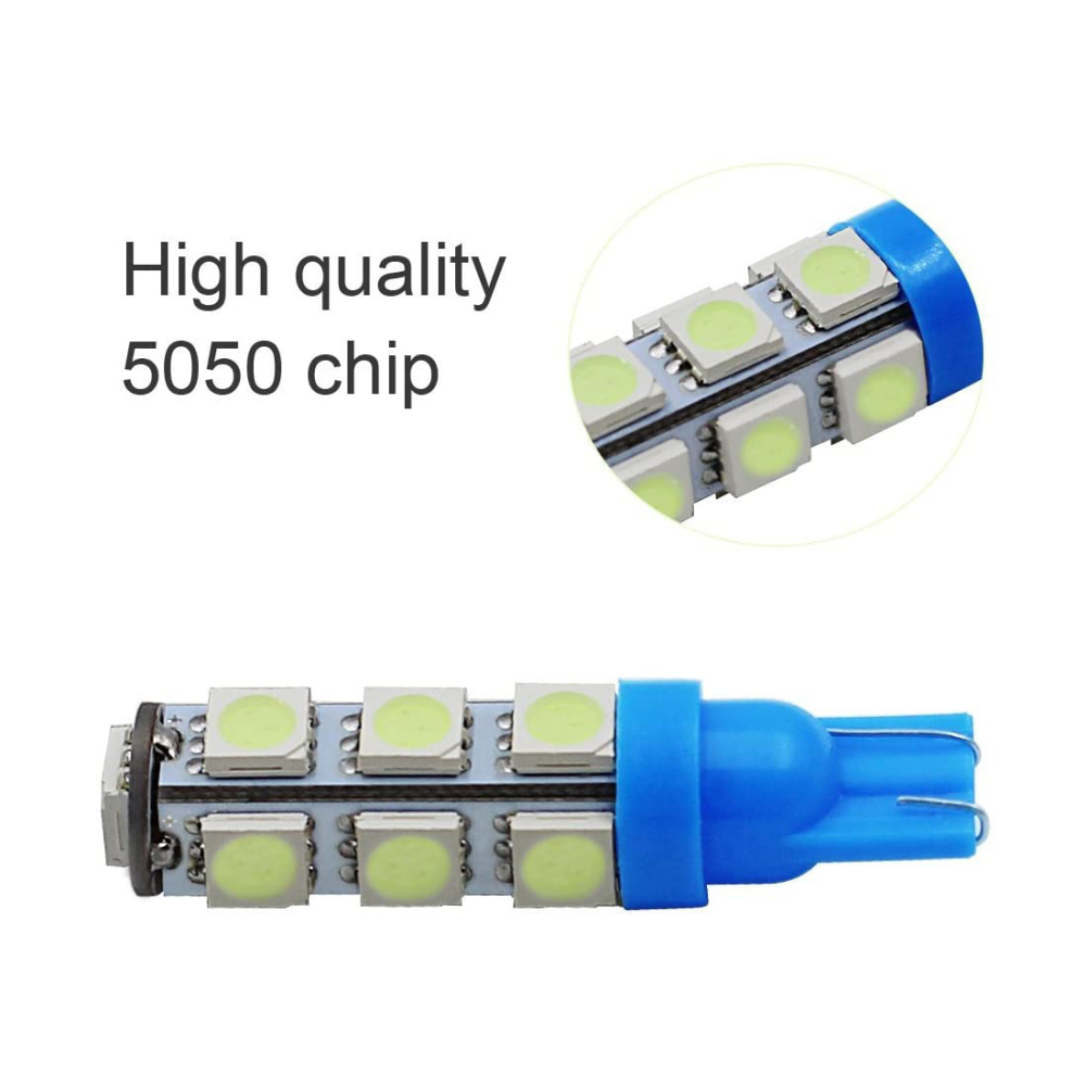 2x T10 W5W LED Bulbs 168 194 2825 Wedge Bulbs for 12V License Plate Map Dome Lamp