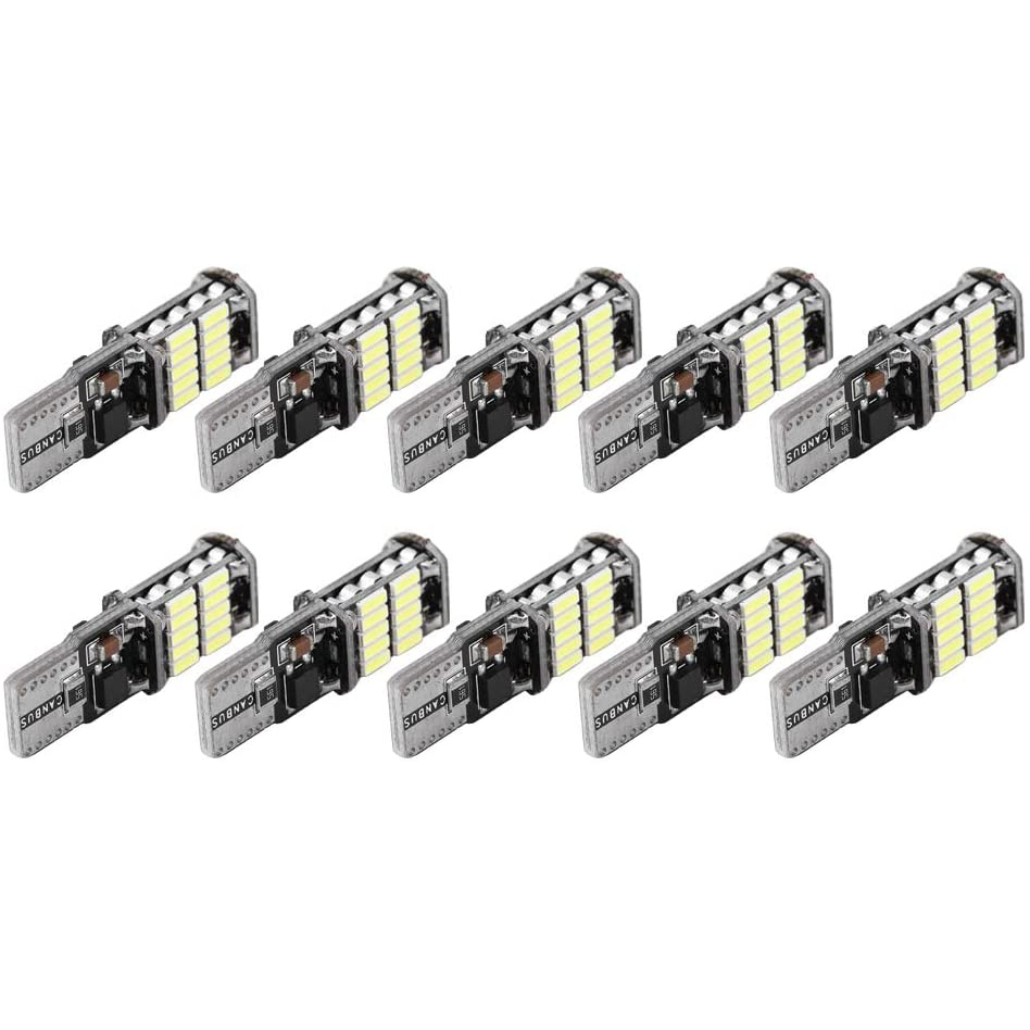 2x T10 Car Decoding LED Canbus Bulb Error Free Light Side Marker Bulb
