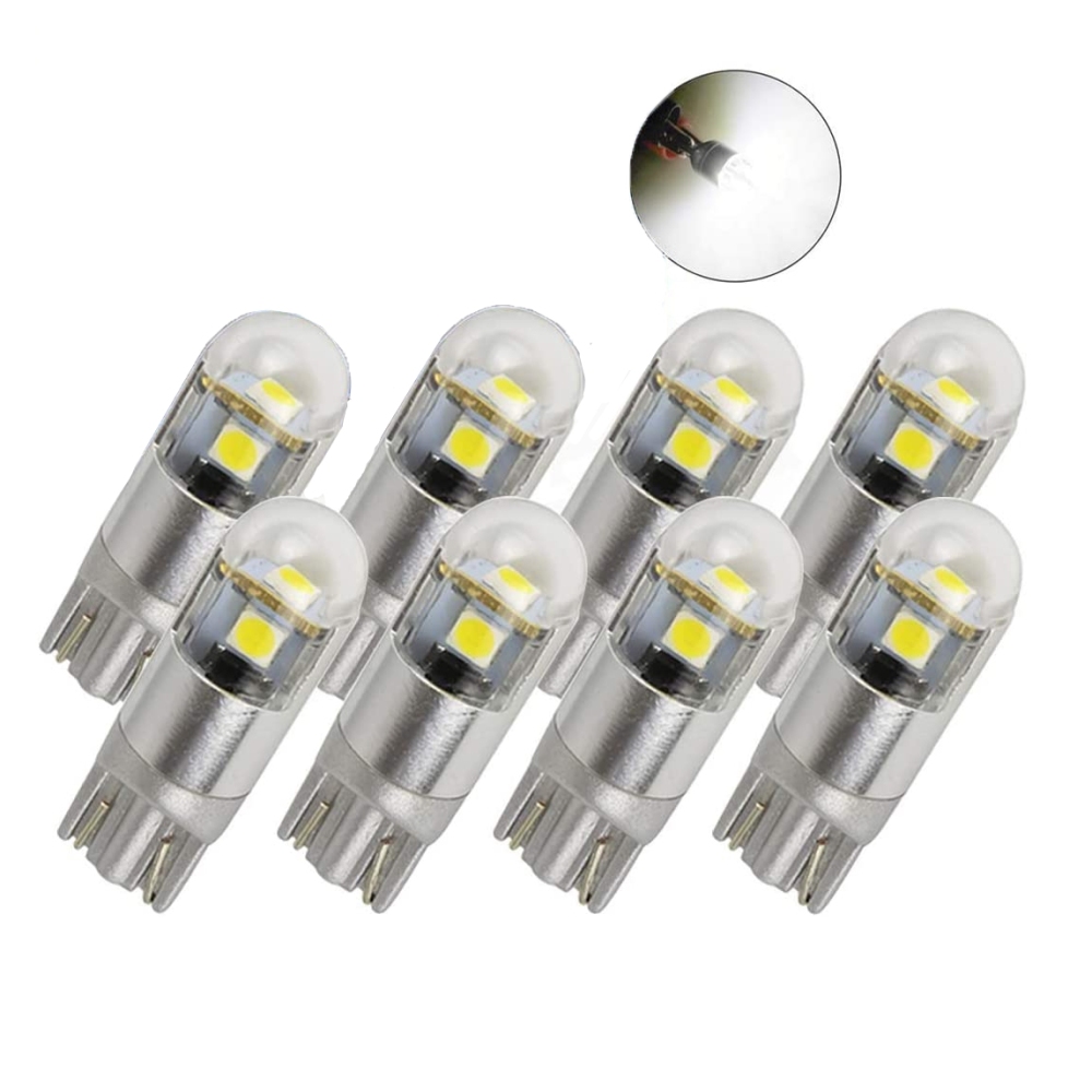 2x W5W 194 LED Bulbs T10 LED 12V for Car Interior Exterior Light Backup Trunk Tail Lights License Plate lamp