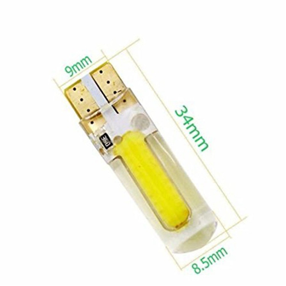 2x 12V-30V LED T10 W5W COB Bulb 168 2825 Wedge 3W Lights for Car