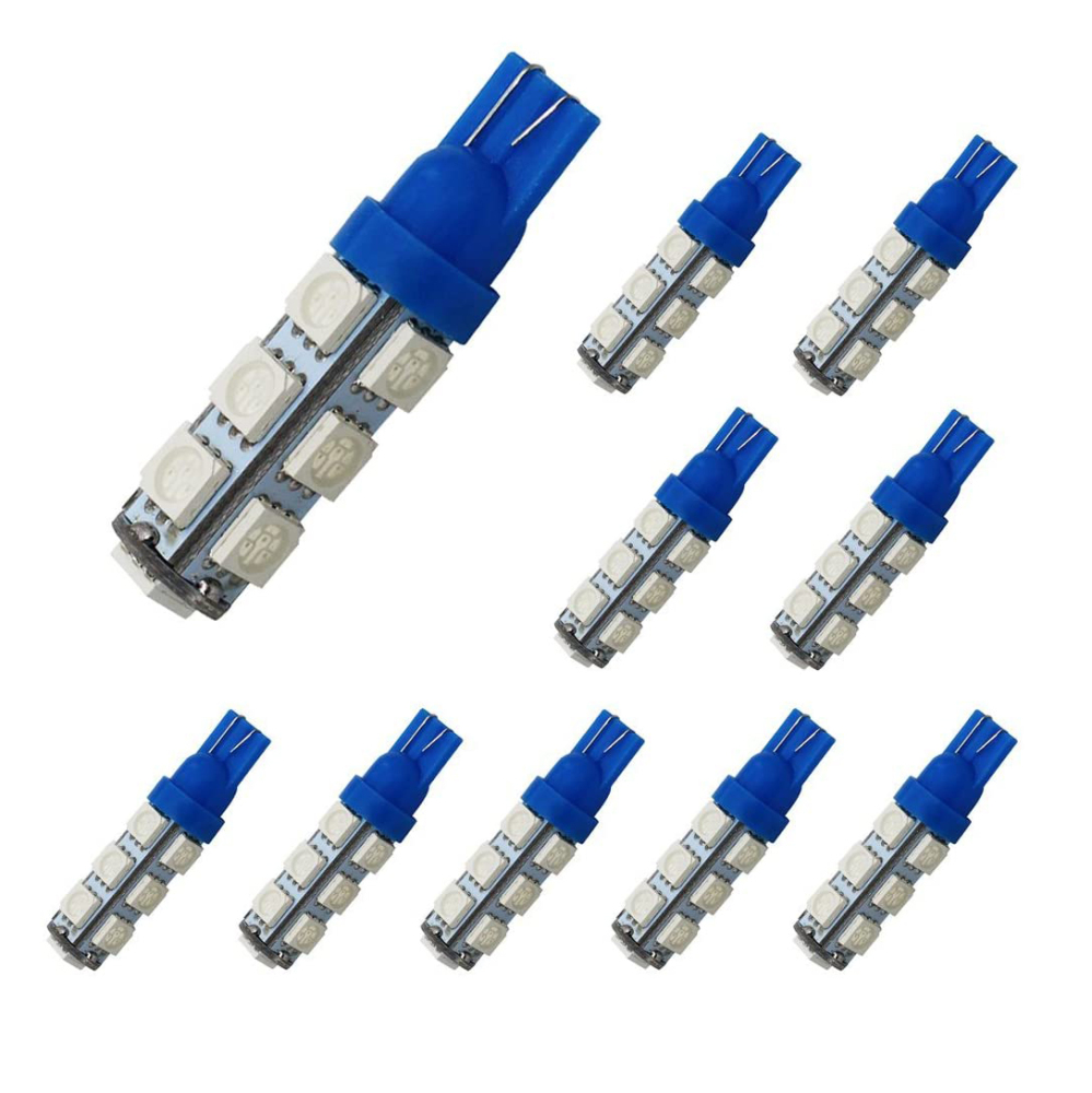 2x T10 W5W LED Bulbs 168 194 2825 Wedge Bulbs for 12V License Plate Map Dome Lamp