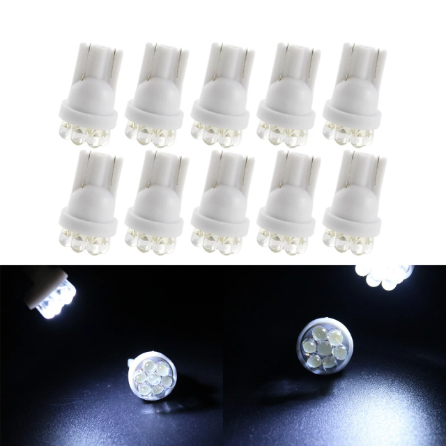 10x W5W 194 T10 LED Bulbs SUV 4x4 Car Luggage Compartment Car Door Clearance Reading Truck Lights