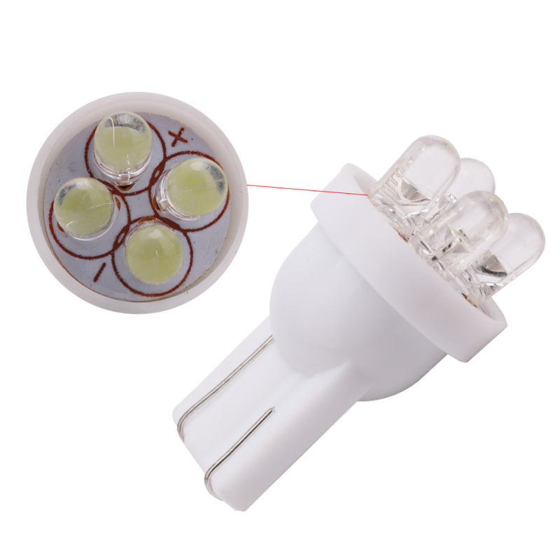 10x T10 4 SMD LED Car Interior Light 194 158 168 192 W5W Wedge Lamp