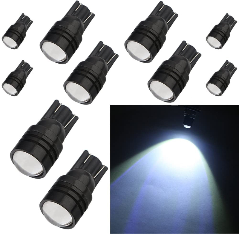 10x Car T10 LED Door Lights License Plate Bulb Map Courtesy Indicator Dashboard Signal Light