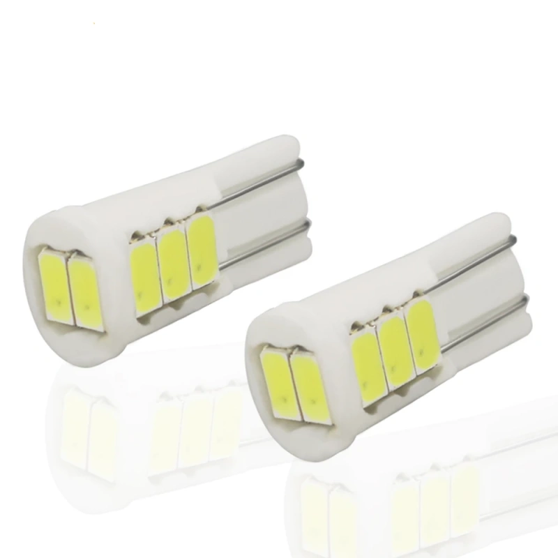 2x LED T10 W5W Ceramic License Plate Lamp Parking LED Reading Dome Light