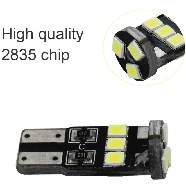 2x T10 LED W5W Car Interior Replacement Lights 168 194 2825 Wedge Bulbs Dashboard Side Marker Light Map Dome Lamp