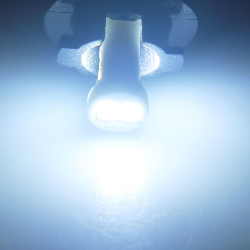 2x LED T10 W5W Ceramic License Plate Lamp Parking LED Reading Dome Light